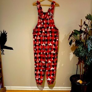 Shinesty - The Christmas Canoodle Unisex Fleece Pajamaralls - Size Small